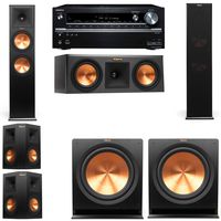 Klipsch RP-280F Tower Speakers-RP-250C-R112SW-5.2-Onkyo TX-NR838