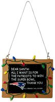New England Patriots Resin Chalkboard Sign Ornament