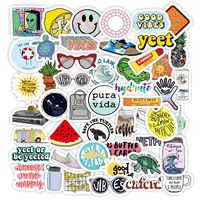 VSCO Stickers for Hydro Flask, Colorful Vinyl Waterproof Water Bottle Stickers for Laptop, Phone, Cute Trendy Aesthetic Stickers for Teens, Girls