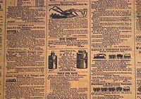 1800's Newspaper Ads Tissue Paper # 391 - Men/Man - 10 Lg Sheets
