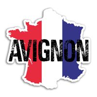 2 x 10cm Avignon Vinyl Stickers - France Travel Sticker Laptop Luggage #18208 (10cm Wide)