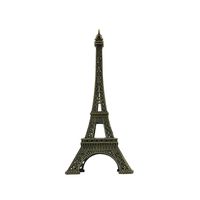 allgala 7" Eiffel Tower Statue Decor Alloy Metal, Brown, 12 Piece Pack