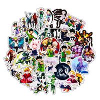 Hunter X Hunter Japanese Cartoon Stickers 50pcs Teens Anime Decal Stickers for Laptop Water Bottles Skateboard Car Luggage Computer