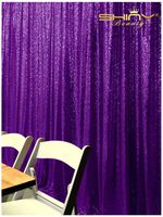 ShinyBeauty Sequin Backdrop 4x8ft Purple Prom Backdrop Cool Photography Backdrops Sequin Curtains 96 inches M0516