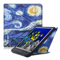 Kobo Forma Case, USTY Slim Lightweight Magnetic Multi-Angle Folio Stand Premium Leather Protective Cover with Auto Wake/Sleep Smartshell for Kobo Forma 2018 Release 8 inch E-Reader, Starry Night