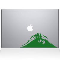 The Decal Guru Hiding Monster MacBook Decal Vinyl Sticker - 13" MacBook Pro (2016 & Newer) - Green (1085-MAC-13X-LG)