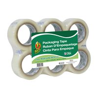 Duck Brand Standard Packing Tape Refill, 6 Rolls, 1.88 Inch x 109 Yard, Clear (240054)