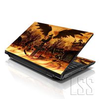 LSS Laptop 17-17.3" Skin with Colorful Cross Grave Pattern for HP Dell Lenovo Apple Asus Acer Compaq - Fits 16.5" 17" 17.3" 18.4" 19" (2 Wrist Pads Free)