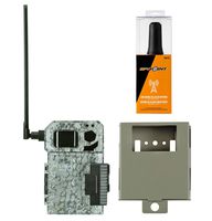 Spypoint Link Micro 4G Cellular Trail Camera with CA-01 Long Range Antenna and Steel Security Box (AT&T (USA Nationwide))