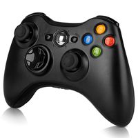Wireless Controller for Xbox 360, WeiCheng Wireless Gaming Controller Gamepads Game Joysticks for Xbox 360 Windows 7, 8, 10 2.4Ghz Black
