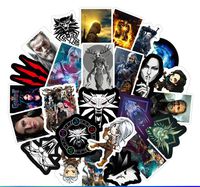 Video Game Themed The Witcher 50 Piece Sticker Decal Set for Kids Adults - Laptop Motorcycle Skateboard Decals