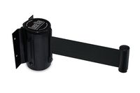 Tensator QWAYWALL-B9 QwayWall - Wall Mounted, Black Finish, Black 7'6" Belt