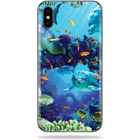 MightySkins Skin Compatible with Apple iPhone X - Ocean Friends | Protective, Durable, and Unique Vinyl Decal wrap Cover | Easy to Apply, Remove, and Change Styles | Made in The USA