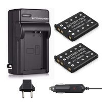 Venwo 2 Pack NP-45 NP-45A NP-45B NP-45S Battery & Charger for Fujifilm INSTAX Mini 90, FinePix XP20 XP22 XP30 XP50 XP60 XP70 XP80 XP90 T350 T360 T400 T500 T510 T550 T560 JX500 JX520 JX550 Camera