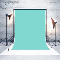8ft(W) x8ft(H) Microfiber Blue Portrait Background for Photographers Baby Shower Wedding Party Decorations Seamless Collapsible and No Creases Photo Booth Backdrop