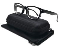 Nearsighted Myopia Glasses, Driving Myopia, Negative Minus Retro Designer Fashion Shape for Men Women (All Strength Available) + Free Storage Case