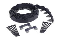 EasyFlex 3210E-40C Scallop No-Dig Landscape Edging, 40', Black