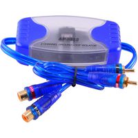 2-Channel RCA Audio Noise Filter Suppressor Ground Loop Isolator Car Stereo 50W