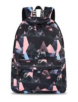 Yanaier Stylish School Backpack Bookbags College Laptop Satchel Travel Daypack Black Triangle