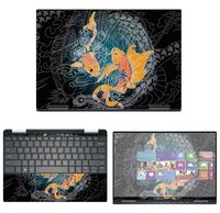 Decalrus - Protective Decal Koi Fish Skin Sticker for Dell XPS 13 7390 2-in-1 (13.3" Screen) case Cover wrap DellXPS-7390-2in1-42