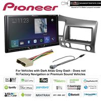 Pioneer MVH-AV251BT 7" Digital Media Receiver with Apple CarPlay and Android Auto for 2006-2011 Honda Civic (Dark Atlas Grey) Bundle with Sound of Tri-State Lanyard