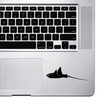 StickAny Palm Series Stingray 1 Sticker for MacBook Pro, Chromebook, and Laptops (Black)
