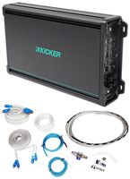 KICKER 45KMA3004 300w 4-Channel Marine Boat Amplifier+Amp Kit Class-D KMA300.4
