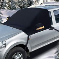 Winter Snow Windshield Cover for Car 93" x 53", Ohuhu Snow and Ice Car windshield Cover Fits Most Car Truck SUV Sedan