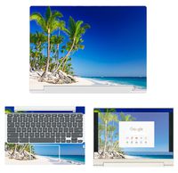 decalrus - Protective Decal Tropical Beach Paradise Skin Sticker for Lenovo ChromeBook C330 (11.6" Screen) case Cover wrap LEchrmbookC330-123