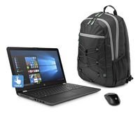 HP 15.6" HD Touch Screen Laptop Bundle , AMD A12-9720P Quad core processor 2.7 GHz, 8GB DDR4, 1TB HDD, DVD, WiFi, Webcam, Windows 10, Gray, Wireless Mouse and Backpack Included.