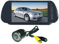 Tview RV725C 7-Inch Monitor Built-in Rear View Mirror with Back-up Camera (Black)