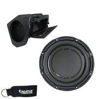 SSV Works RZ4-GB10U Enclosure Compatible with Polk Audio DB1042SVC 10" Sub, Fits 19+ Polaris RZR Turbo S and XP1000