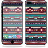 MightySkins Skin Compatible with Apple iPhone 8 Plus - Southwest Stripes | Protective, Durable, and Unique Vinyl Decal wrap Cover | Easy to Apply, Remove, and Change Styles | Made in The USA