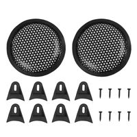 X AUTOHAUX 2pcs Car Speaker Cover Mesh Protector Woofer Subwoofer Grill 5 Inches