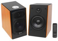 (2) Speaker Home Theater System For Toshiba Smart TV Television - Wood Finish