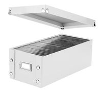 Snap-N-Store DVD Storage Box, 6" x 8.25" x 16.5", Holds up to 26 DVDs in Cases, White (SNS03317)