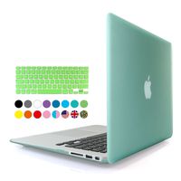 Eastchina 2 in 1 Ultra Slim Light Weight Soft-Touch Plastic Hard Shell Case Cover & Keyboard Cover for 13.3 Inches Apple Macbook 13.3'', Model: A1369 | A1466 (Macbook Air 13'', Green)