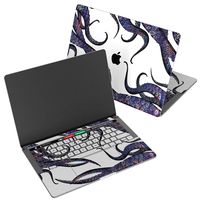 Wonder Wild Skin for MacBook Decal Vinyl Air 11 inch Apple Mac 13 Retina 12 Pro 15 Keyboard 2019 2018 2017 2016 16" Protective Sticker Laptop Octopus Tentacles Nature Purple Graphics Pattern Drawing