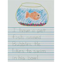 Pacon 2656 Newsprint Handwriting Paper, Picture Story, 7/8" x 7/16" x 7/16" Ruled 9" x 12", Ruled Short, 500 Sheets