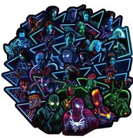 Ratgoo 100 Pcs Luminous Waterproof Graffiti Stickers for Marvel Avengers Superhero for Computer Laptop Phone Water Bottle Hydro Flask Car Bike Helmet Bumper Skateboard Luggage Case Guitar Kids Adult