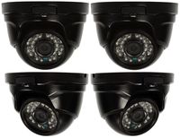 Q-See QTH8056D-4 1080p Dome AnalogHD Security Camera 4-Pack (Black)