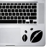 StickAny Palm Series Football Explosion Sticker for MacBook Pro, Chromebook, and Laptops (Black)