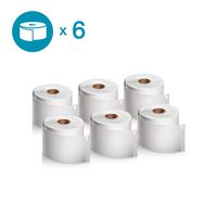 DYMO Authentic LabelWriter Standard Shipping Labels for LabelWriter Label Printers (30256), White, 2-5/16'' x 4'', 6 Rolls of 300