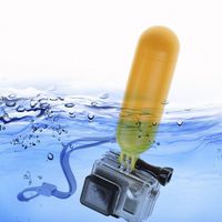 Lackingone Waterproof Camera Floating Handle Grip Tripod Underwater Floating Handle Mount with Adjustable Wrist Strip for GoPro