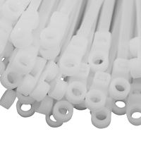 Red Hound Auto 1000-Pack Extremely Heavy Duty 8 Inches Zip Cable Tie Down Straps Wire White Nylon Wrap Multi-Purpose Extra Wide with Screw Mount Hole 50 lbs. Tensile Strength