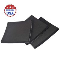 XCEL Super Versatile Rubber Pads with Strong Adhesive, Great Vibration Damping Pads, Perfect for Loud Washing Machines, Acoustic Foam Pad, Made in USA (3 Pack - 6" x 6" x 1/2")