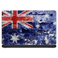 Flags | Custom Fit Made to Order Laptop Notebook Skin Vinyl Sticker Cover Decal Fits 13.3" 14" 15.6" 16" HP Lenovo Apple Mac Dell Compaq Asus Acer| Flag Australia Grunge Distressed Country