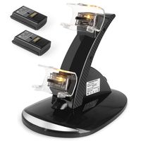 YCCTEAM Xbox 360 Power & Play Controller Charger with Rechargeable Battery Packs, Dual Slot Dock Station Controller Stand with Batteries Accessories Kit for Xbox 360