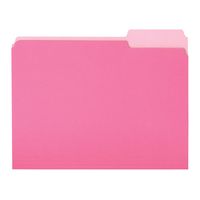 AmazonBasics File Folders, Letter Size, 1/3 Cut Tab, Pink, 36-Pack