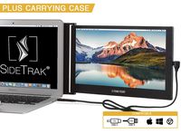 SideTrak Portable USB Monitor 12.5" Screen with Carrying Case - Attaches to Your Laptop for Easy Travel - Efficient USB Power - Fits Mac and PC 13"-17" Laptops - Full HD IPS Display (Patent Pending)